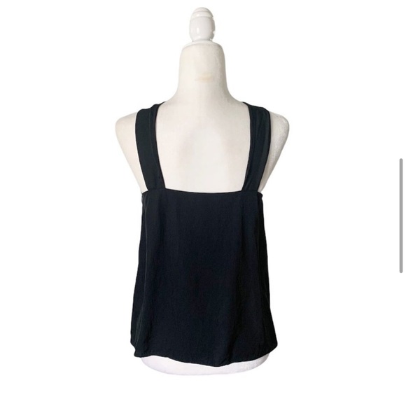 Rag & Bone Collins Twist Front Sleeveless Top Black Size Small Halter Tank Top - Picture 2 of 4